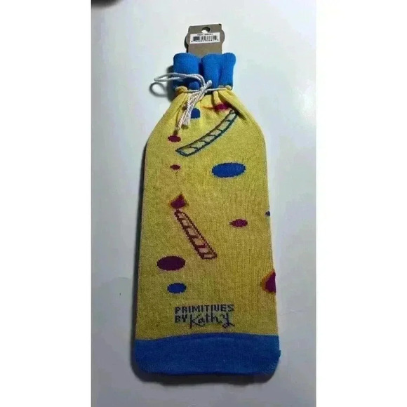 Wine Bottle Sock Bag Cover Primitives by Kathy - "funny wine socks" GIFT - Picture 6 of 8
